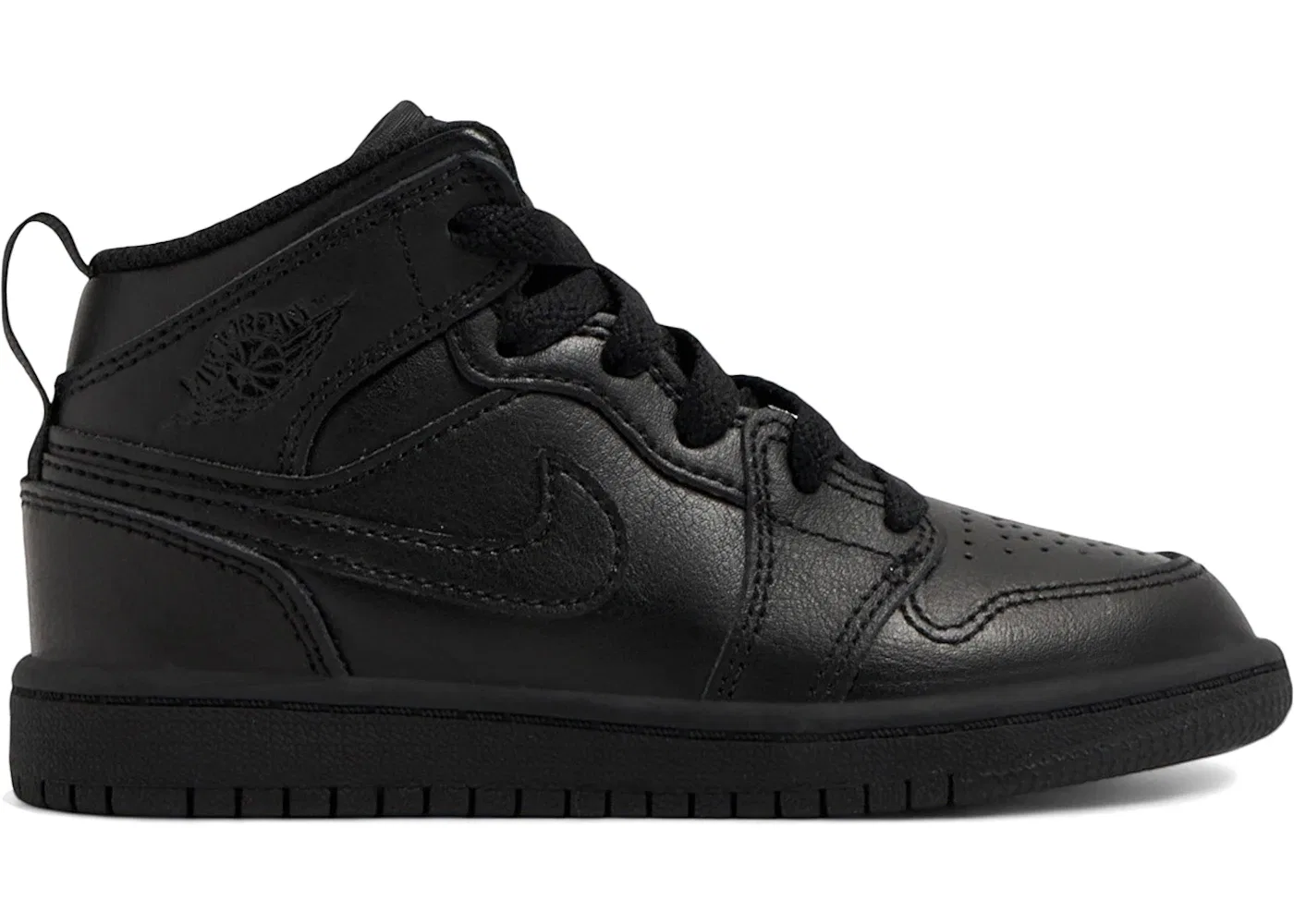 Детские кроссовки с высоким берцем Jordan 1 Mid Jordan, Черный
