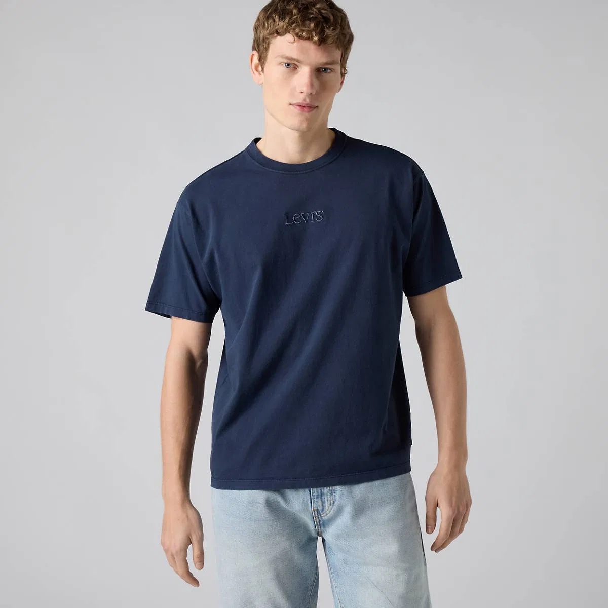 Винтажная футболка с графическим принтом Levi's, Logo Nightfall Navy - Blue