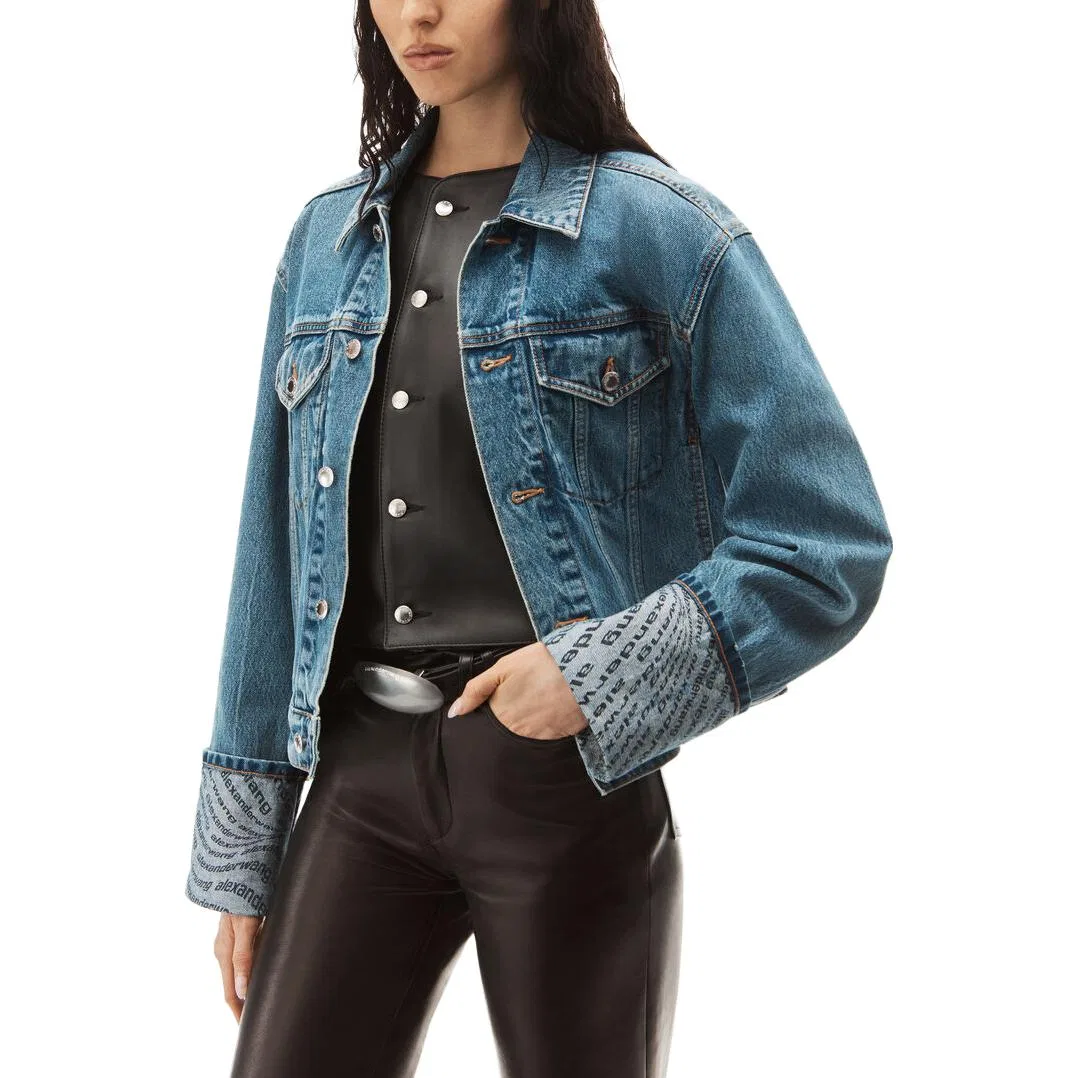 Джинсовая куртка Trucker, Alexander Wang, Blue — фото 4