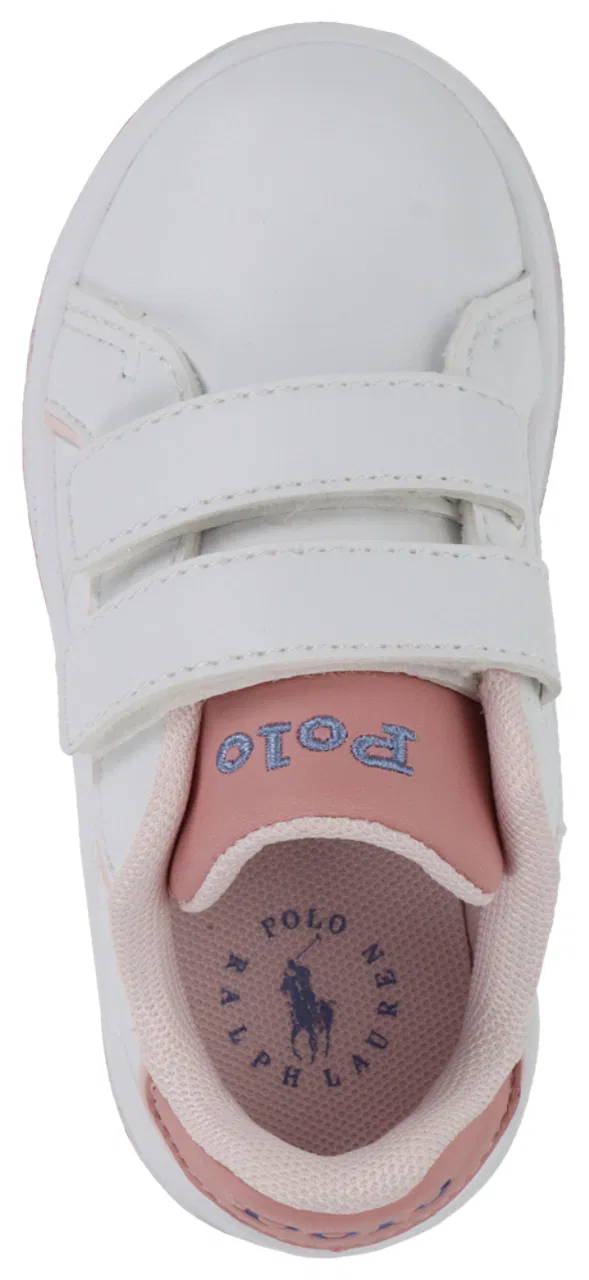 Кеды для девочек Heritage Court III Graphic Polo, цвет Hint Of Pink/White/Pink — фото 4