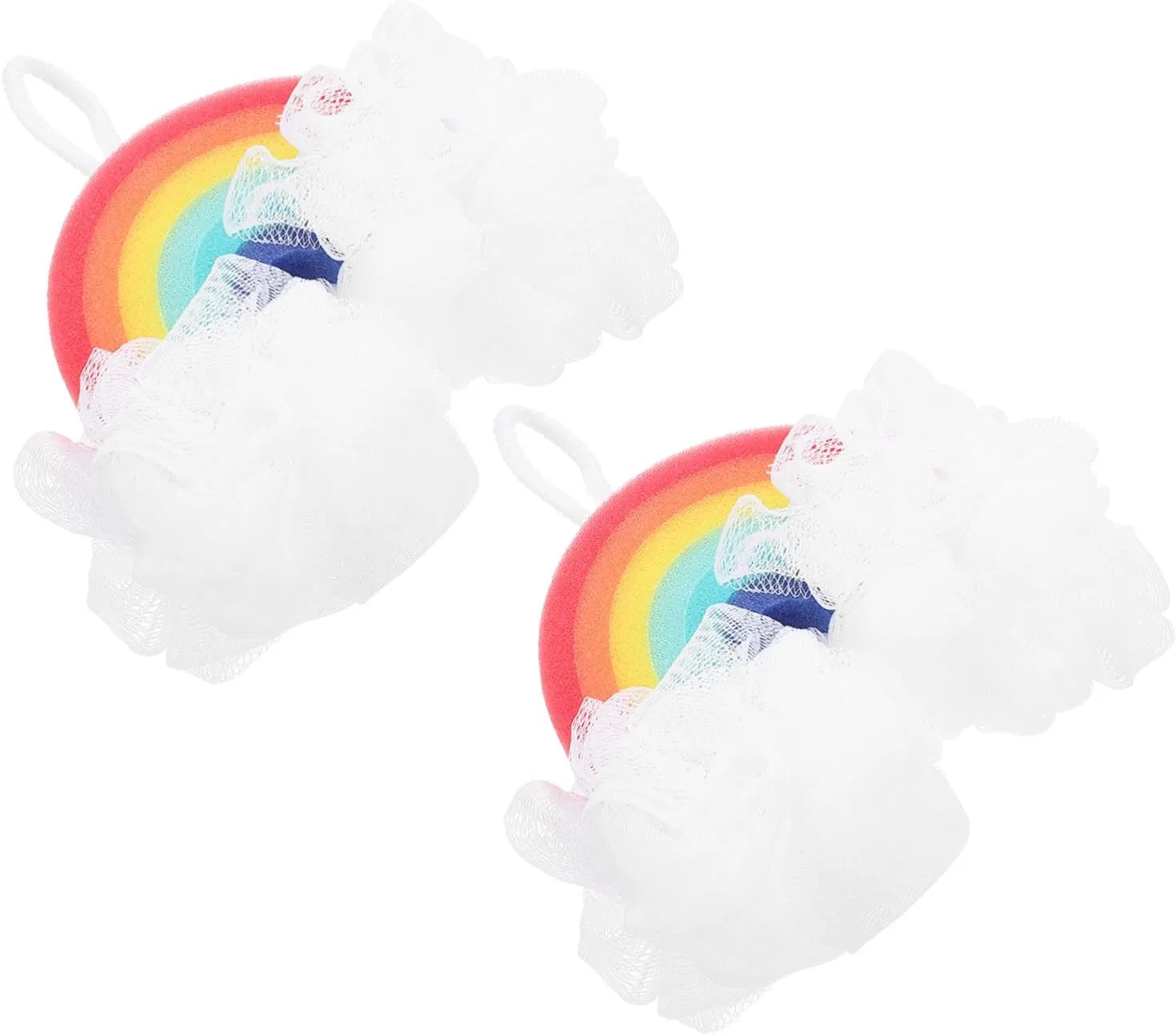 Набор мочалок для душа Regenbogen, 2 шт, IWOWHERO, 20x15x7 см