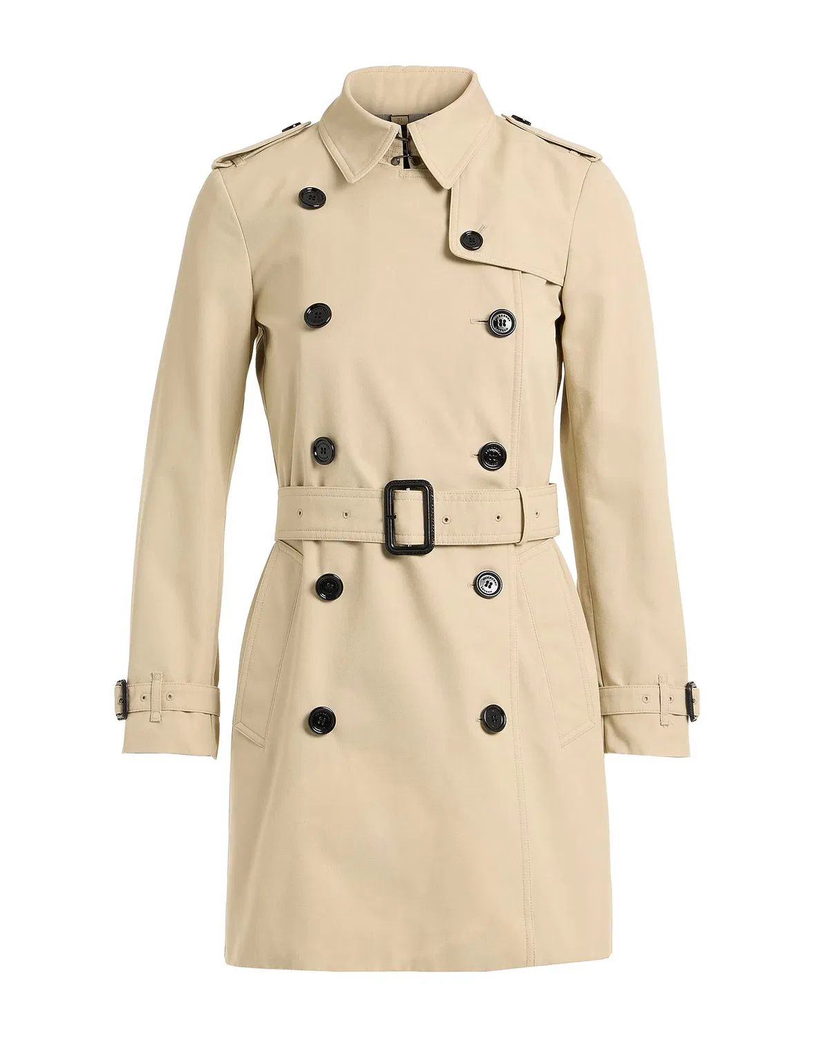 Женское тренчкот с поясом Burberry, бежевый