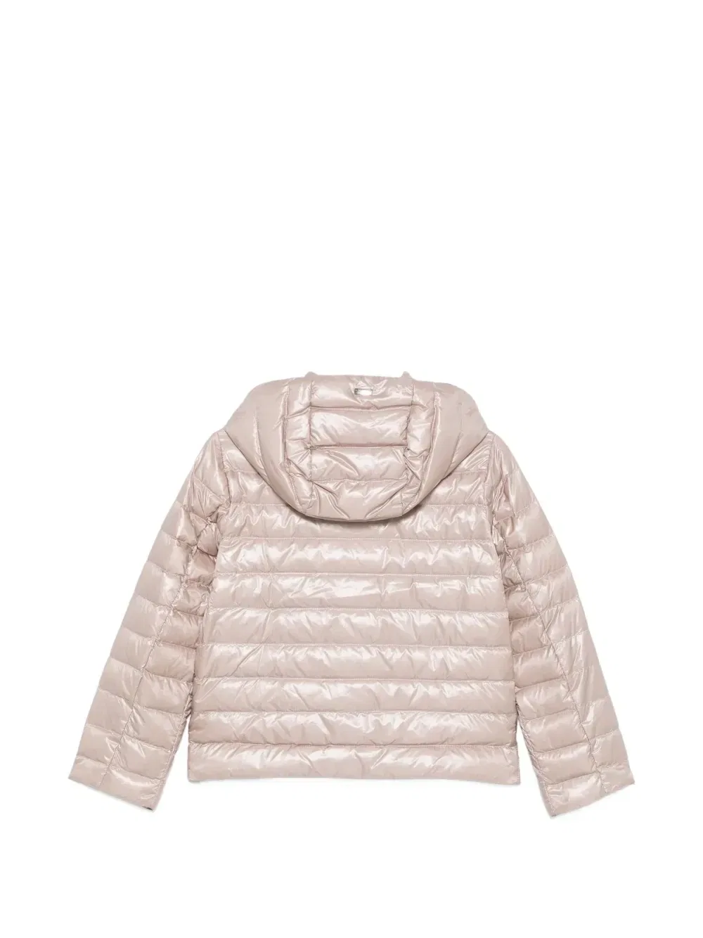 Стеганая куртка с капюшоном Herno Kids, розовый — фото 2