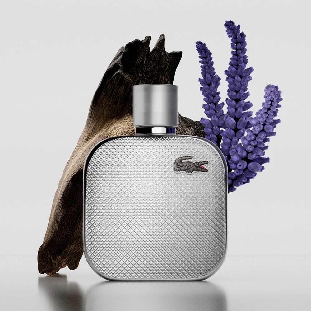 Парфюмерная вода для мужчин 50 мл, аромат L.12.12 Silver Grey Lacoste — фото 3