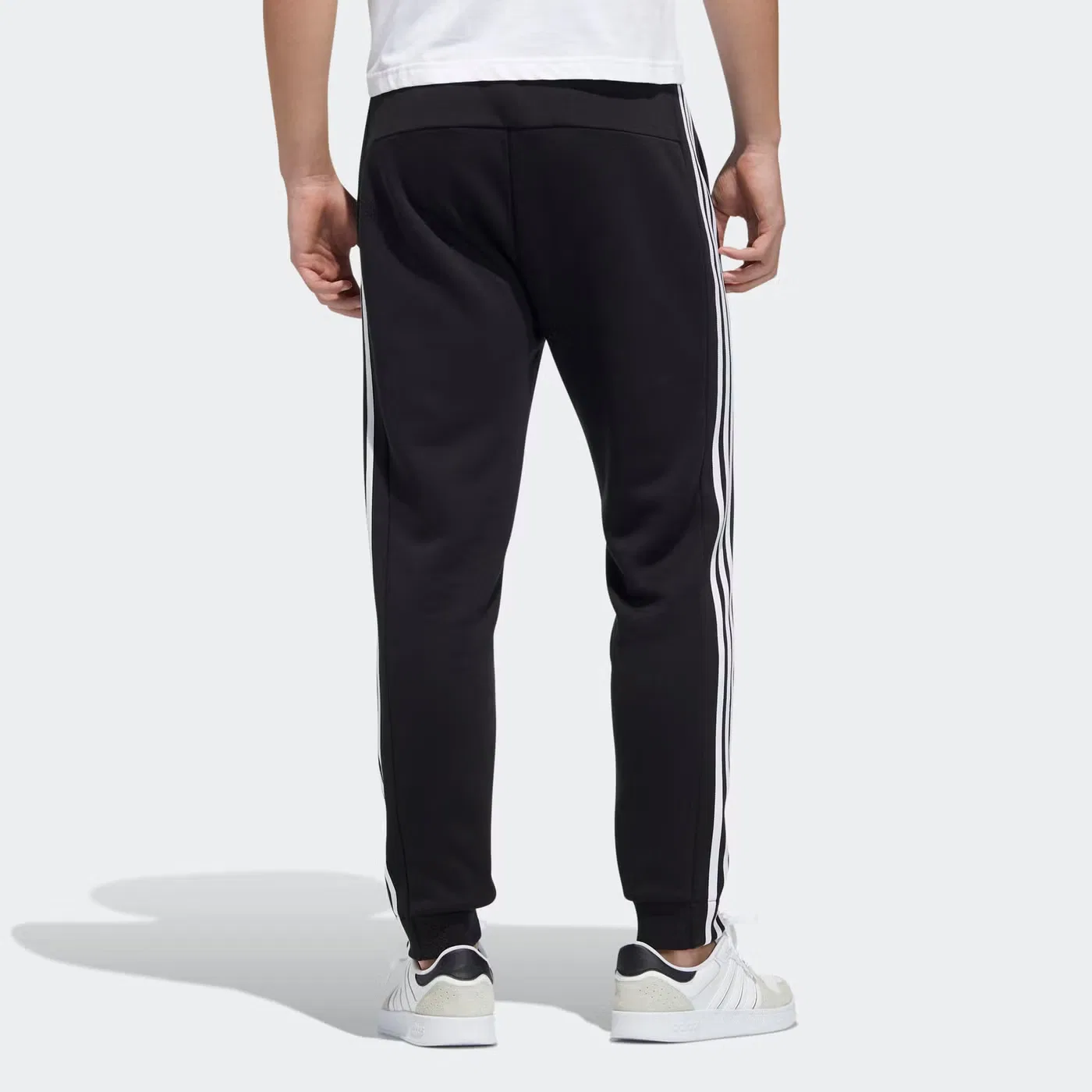 Брюки утепленные с флисом на резинке снизу Adidas, мультиколор — фото 3