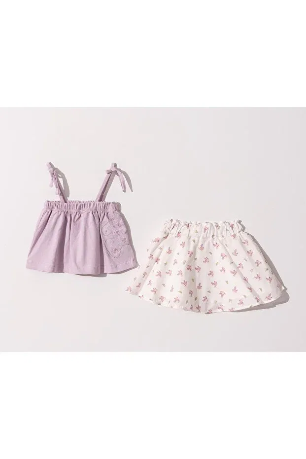 Детский комплект для девочек хлопковый Young Kipirik Baby, Lilac — фото 2