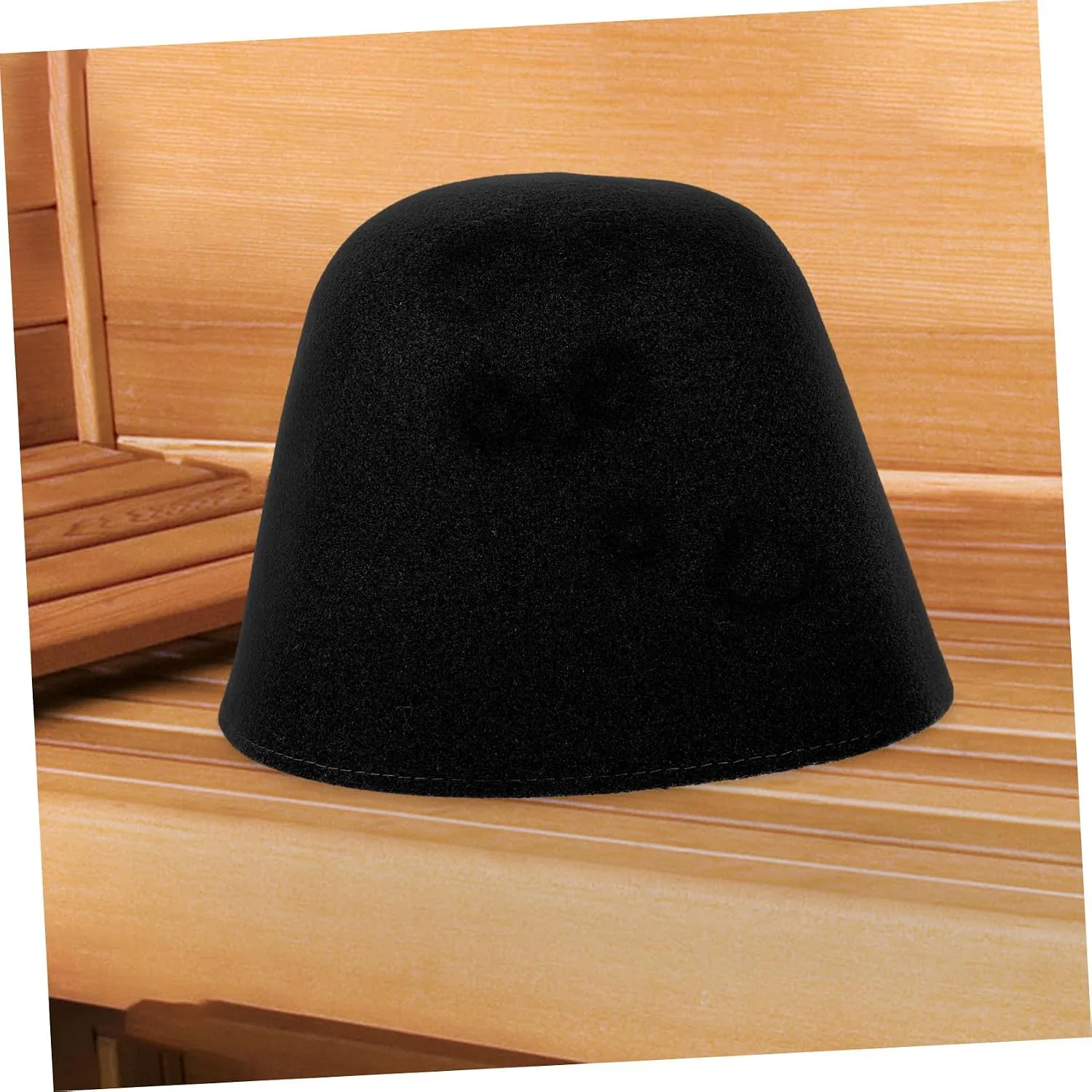 Шапочка для сауны Felt, ibasenice, 22.5x22.5x16 см, Black — фото 3