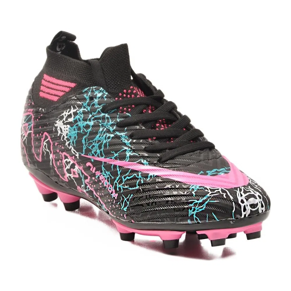 Детские футбольные бутсы с шипами Air 600 G, Black Fuchsia Walkway