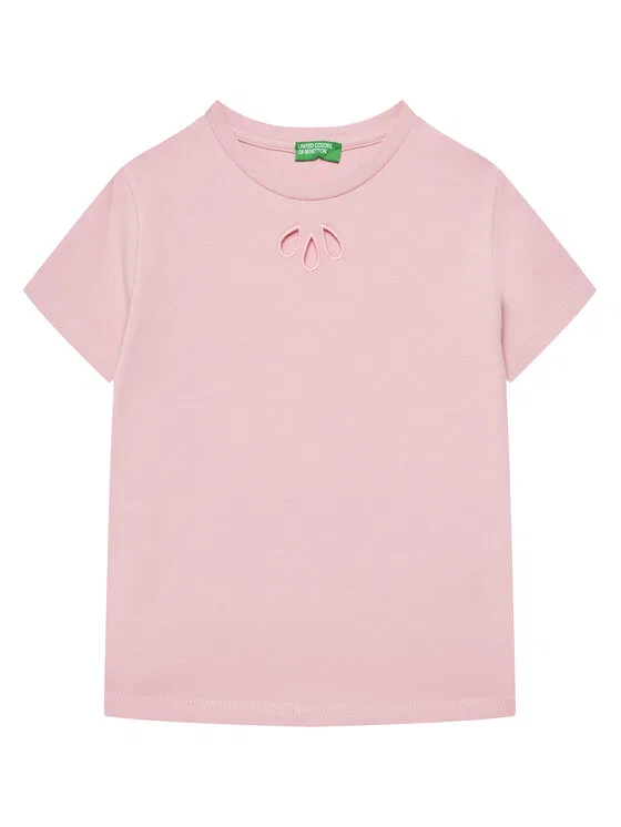 Футболка slim fit United Colors Of Benetton, розовый