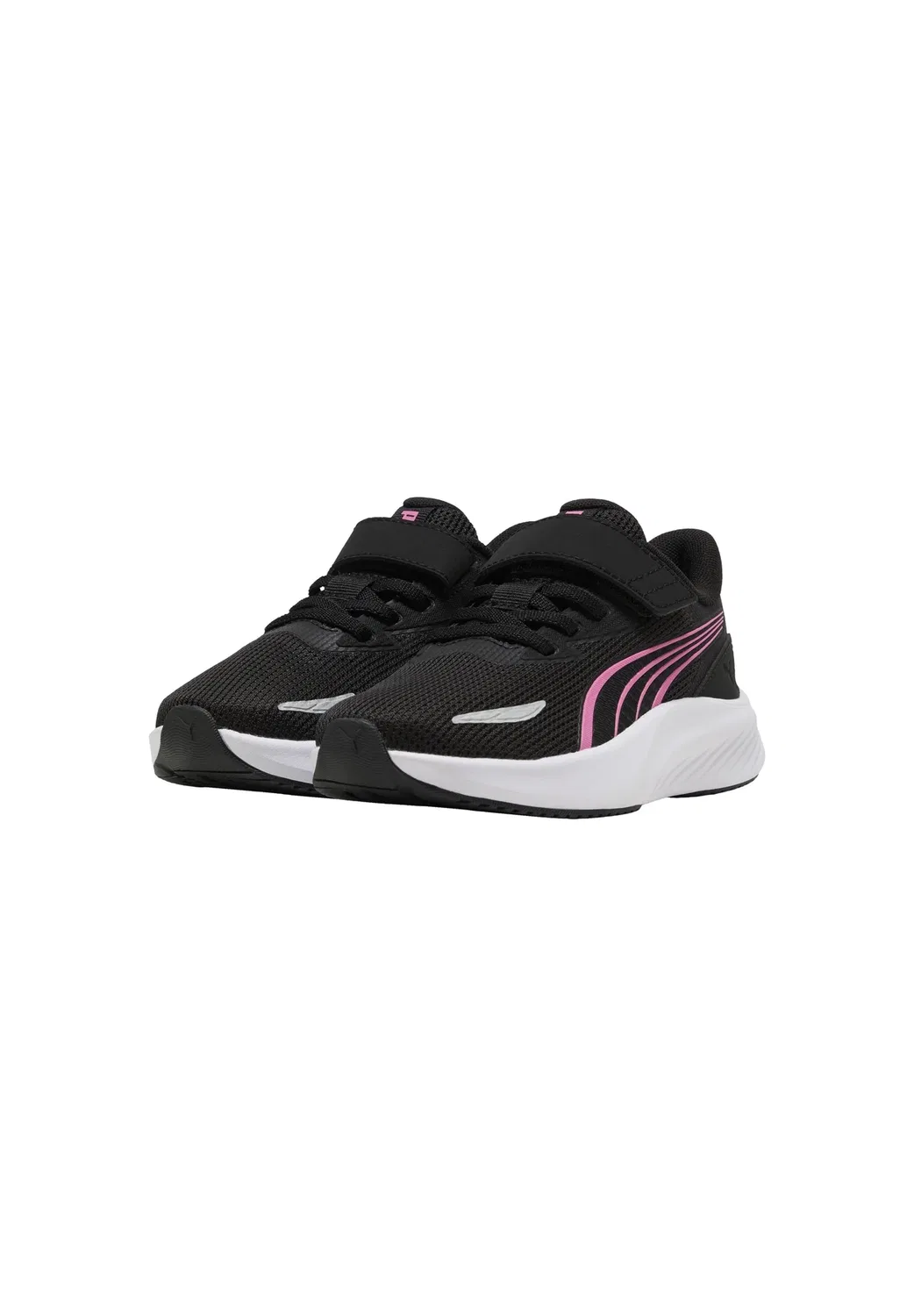 Basket à Scratch enfant pounce lite 2 ac+ ps - кроссовки Puma, Noir-Rose — фото 2