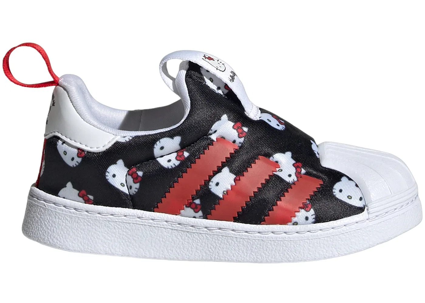 Детские кроссовки Lifestyle с принтом Adidas Superstar 360, Cloud White Core Black Vivid Red