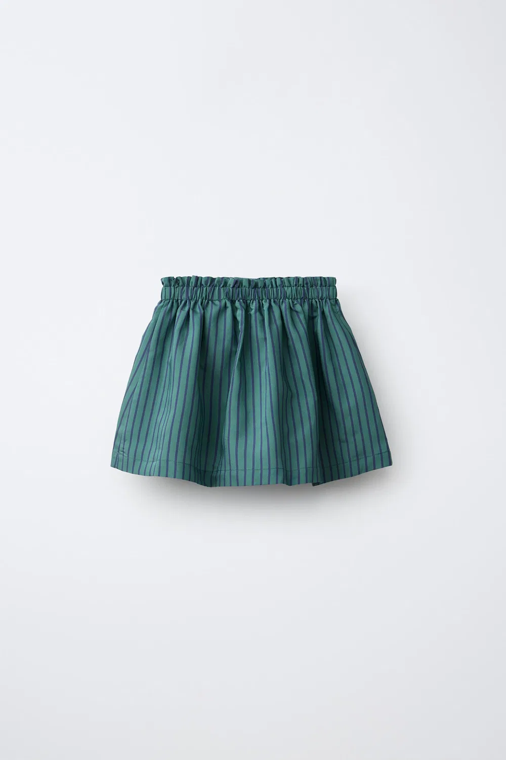 Юбка в полоску из смеси модала ZARA, Duck blue — фото 2