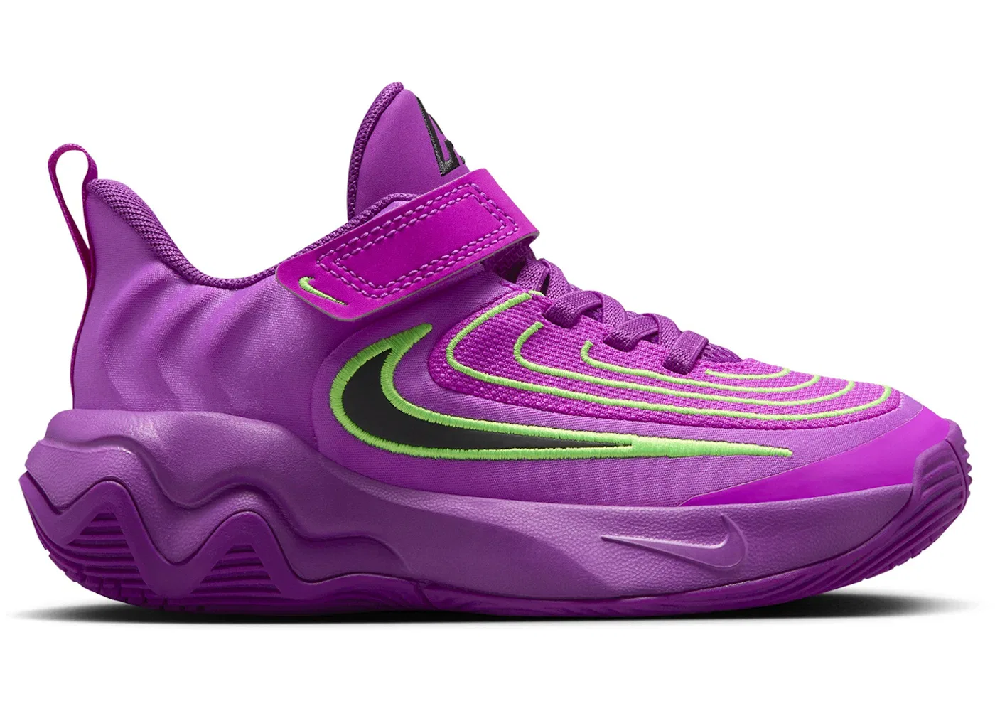 Детские кроссовки для мальчиков Nike Giannis Immortality 4, Bold Berry/Green Strike/Hyper Violet/Black
