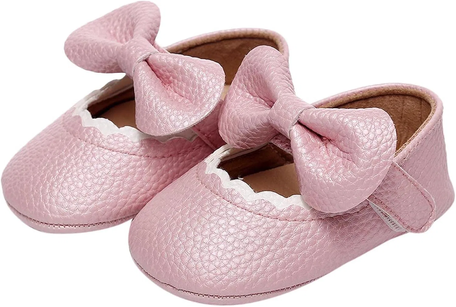 Детские кроссовки для девочек с рюшами и бантом, Pink