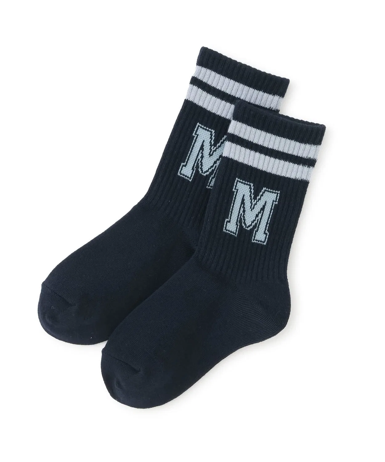 Детские носки с принтом Line Crew Socks minimal, Navy