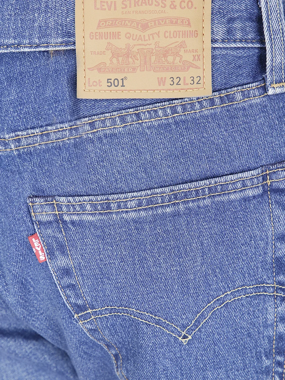 Джинсы прямого кроя 501 синие Levi's, синий — фото 2