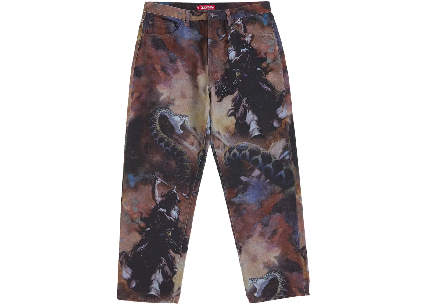 Мужские джинсы свободного кроя Frazetta Supreme, Multicolor