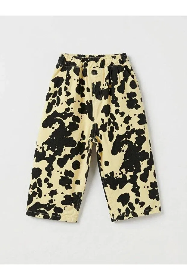 Детские джинсы для девочек с принтом La'Ciel paris camouflage balloon jeans Laciel Prs, Beige