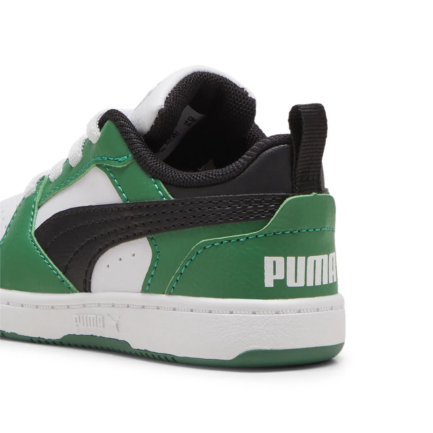 Детские кроссовки с низким верхом Rebound V6 Lo Puma, Weiss Schwarz Grun — фото 2