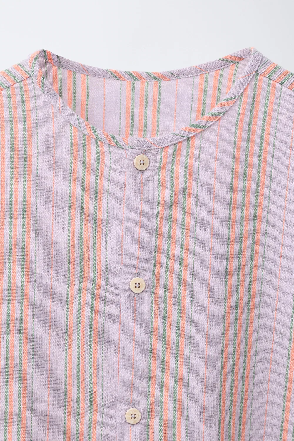 ПОЛОСАТАЯ РУБАШКА ZARA, Pink/Mauve — фото 3