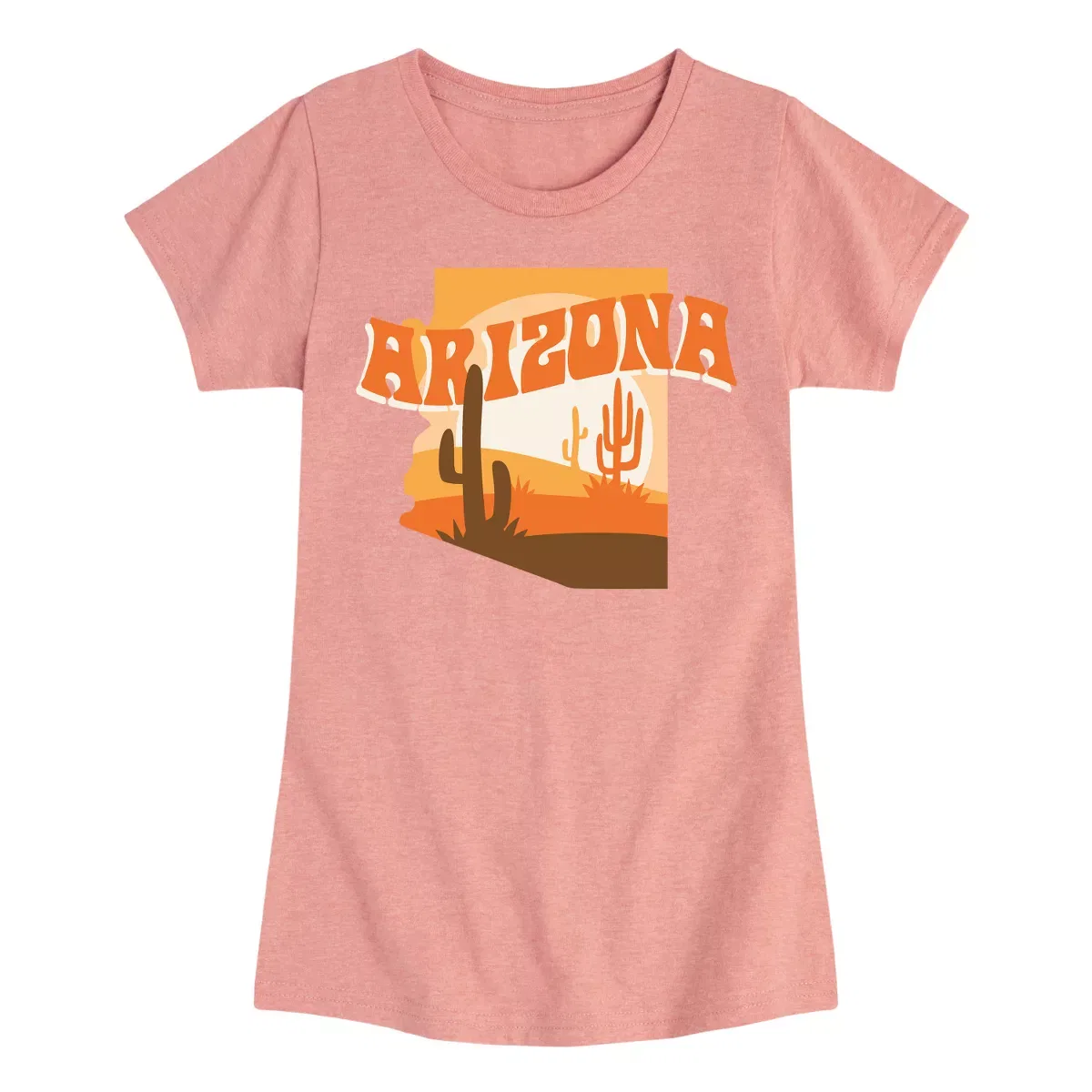 Детское футболка для девочек с принтом Arizona Desert Instant Message, Heather Purple