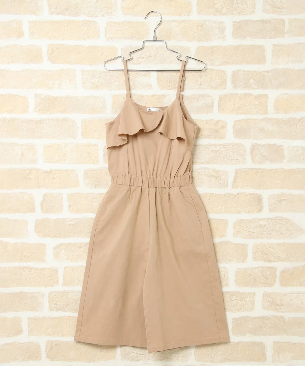 Детский комбинезон с рюшами из льна Льняной микс ikka, Beige