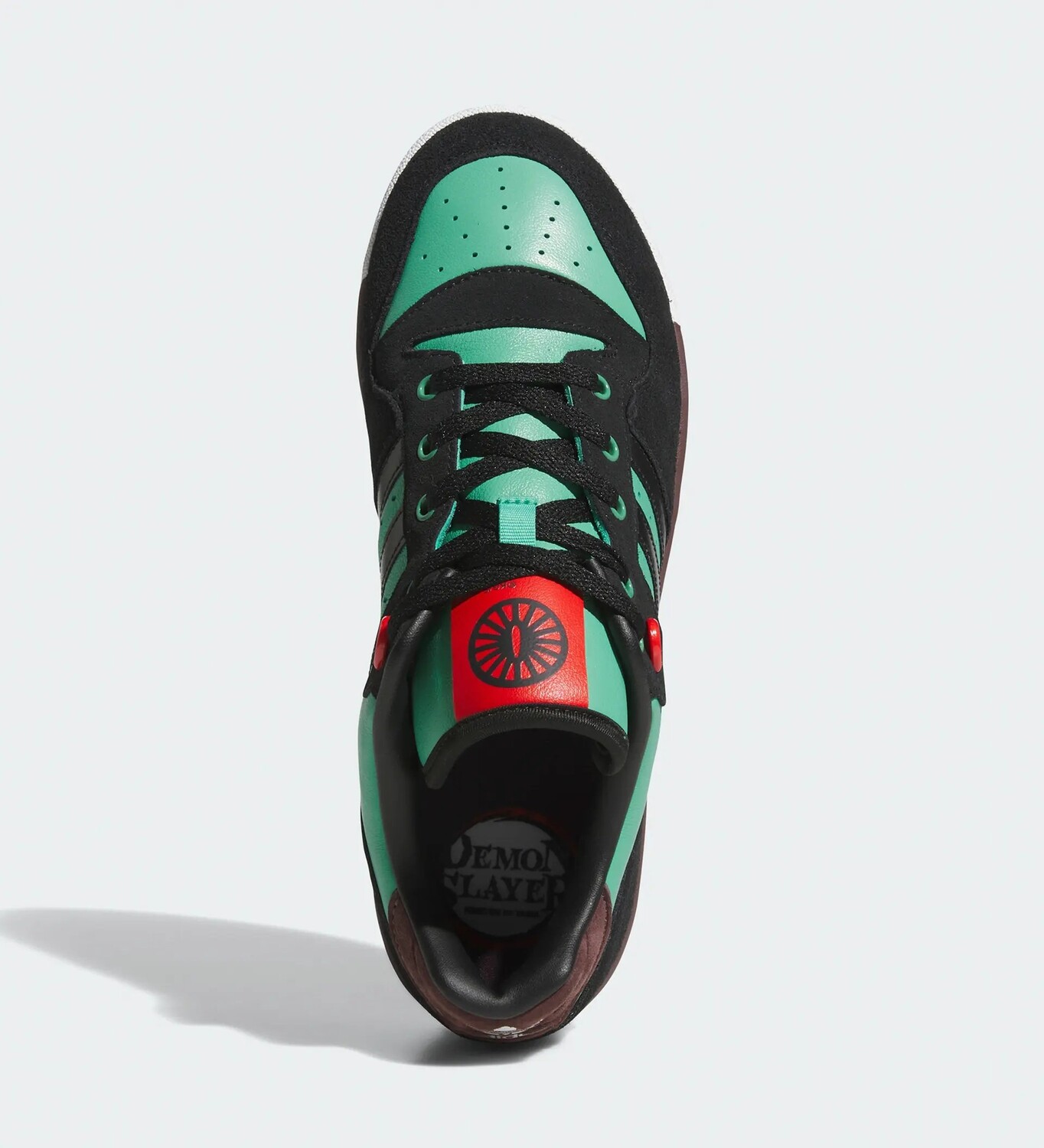 Кроссовки Adidas Rivalry Low x Demon Slayer, Tanjiro, черный/зеленый — фото 3