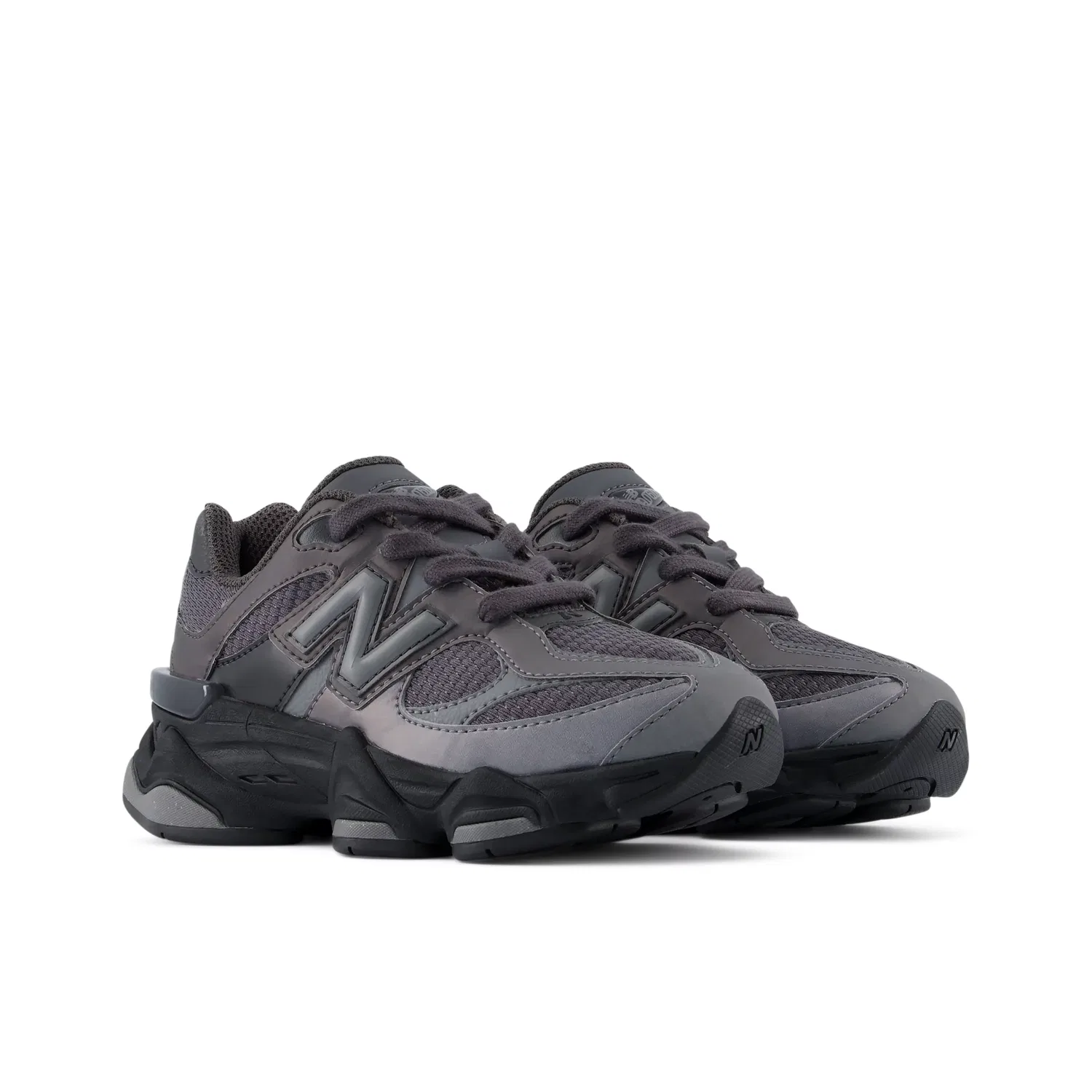 Детские кроссовки New Balance 9060 Lace, Black With Castlerock — фото 2