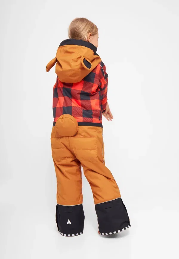 Комбинезон водонепроницаемый Teddydo Weedo, leather brown/red checkered, красный — фото 2