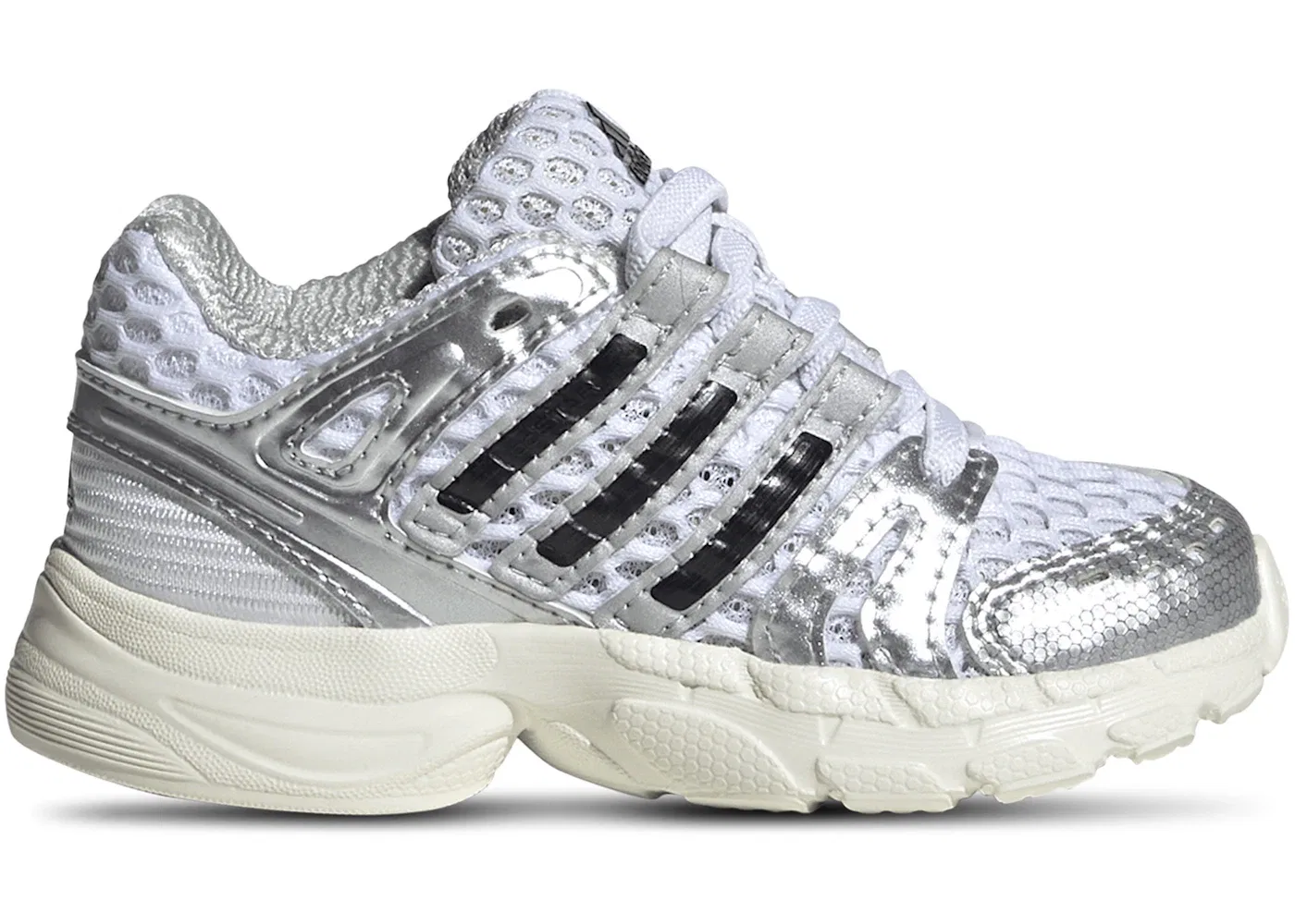 Детские кроссовки для мальчиков с эластичной шнуровкой Adistar Control 5 Elastic Lace Adidas, Cloud White Silver Metallic Grey One