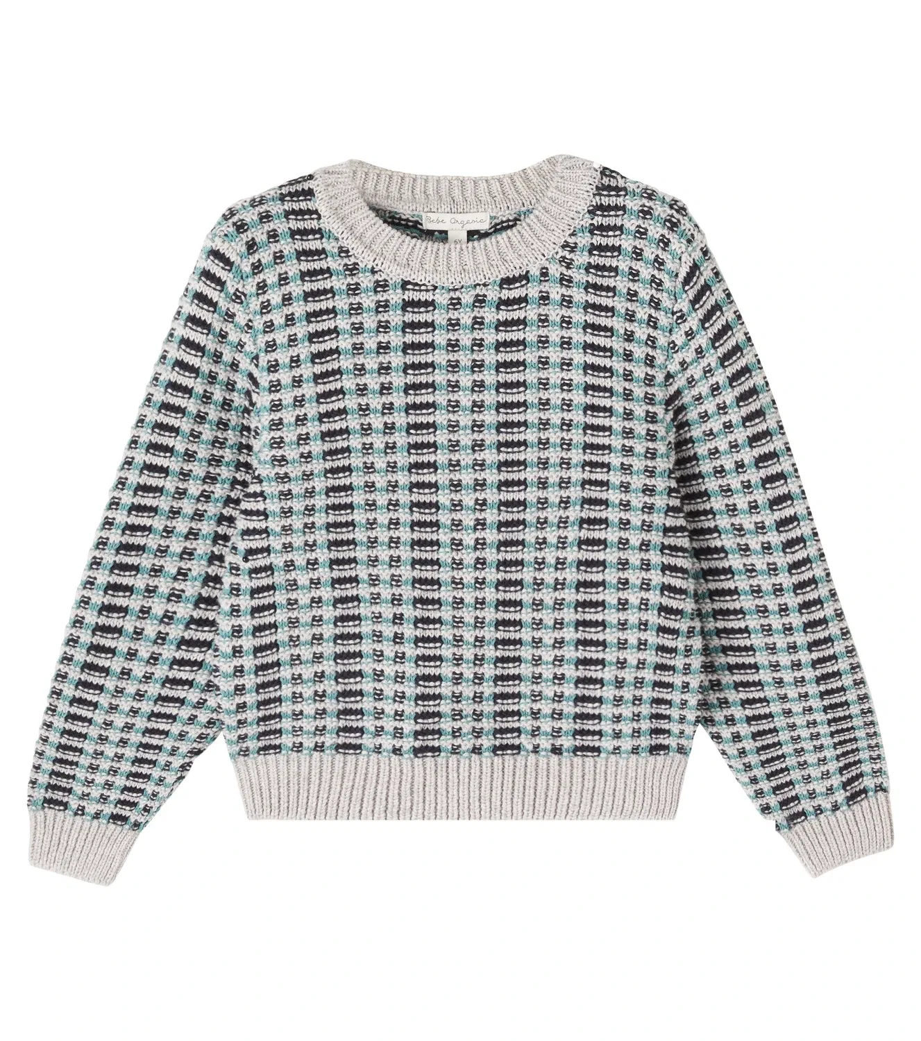 Свитер из хлопка с круглым вырезом Sean Bebe Organic, синий
