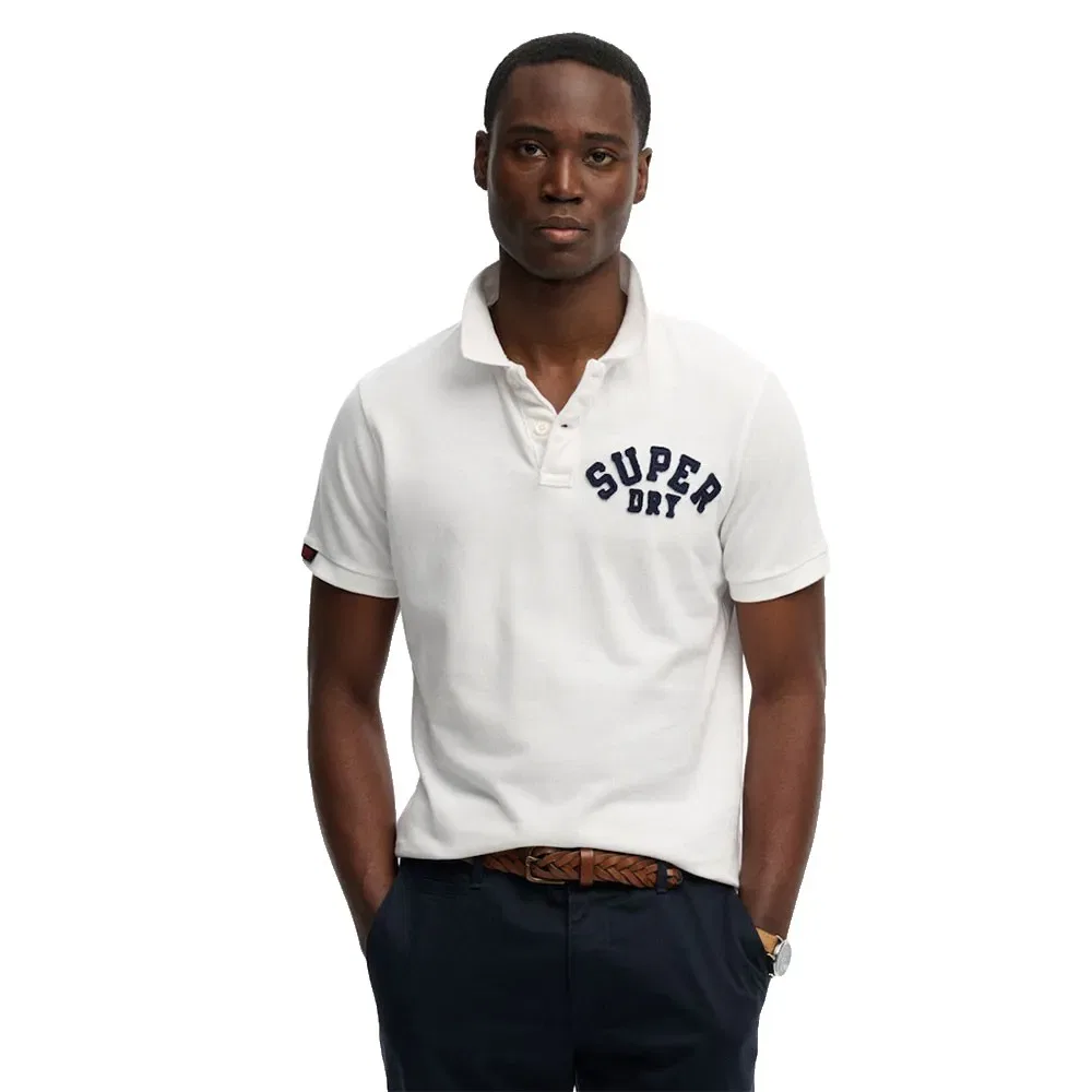 Мужское поло с коротким рукавом Vintage Athletic Superdry, White