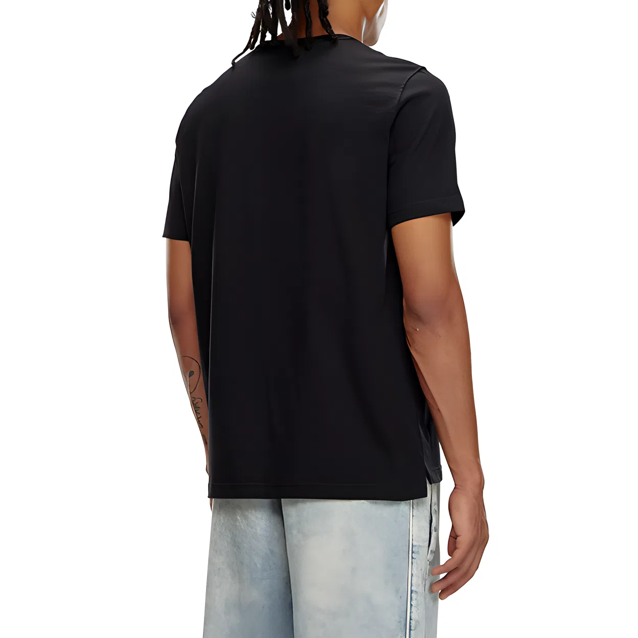 Футболка с круглым вырезом T Adjust Od, DIESEL, Black — фото 4