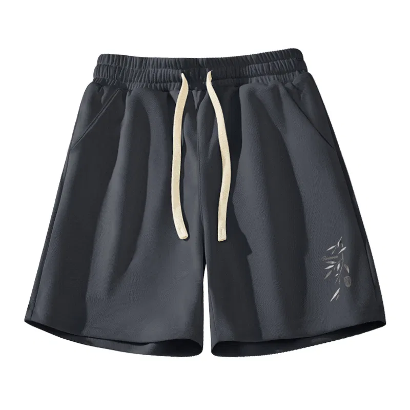 Детские шорты повседневные MINISO, Dark Gray (Ma Shun Character Ink Bamboo Label on Front Left Bottom)