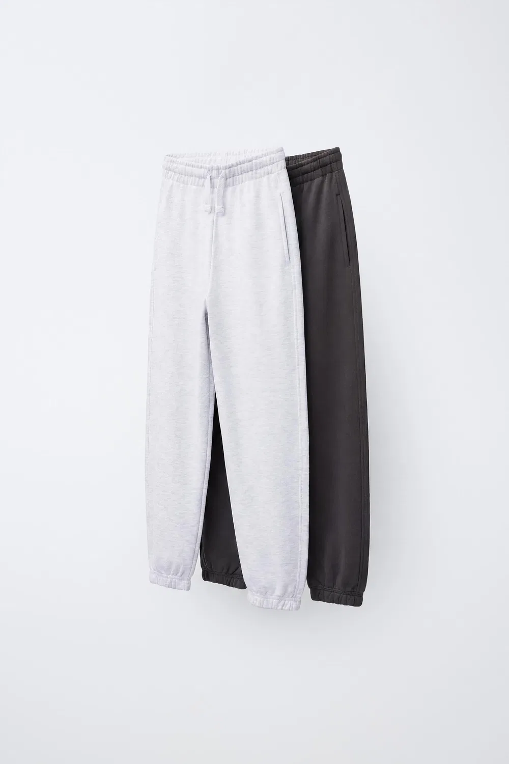 Комплект из 2 мягких брюк ZARA, Anthracite grey