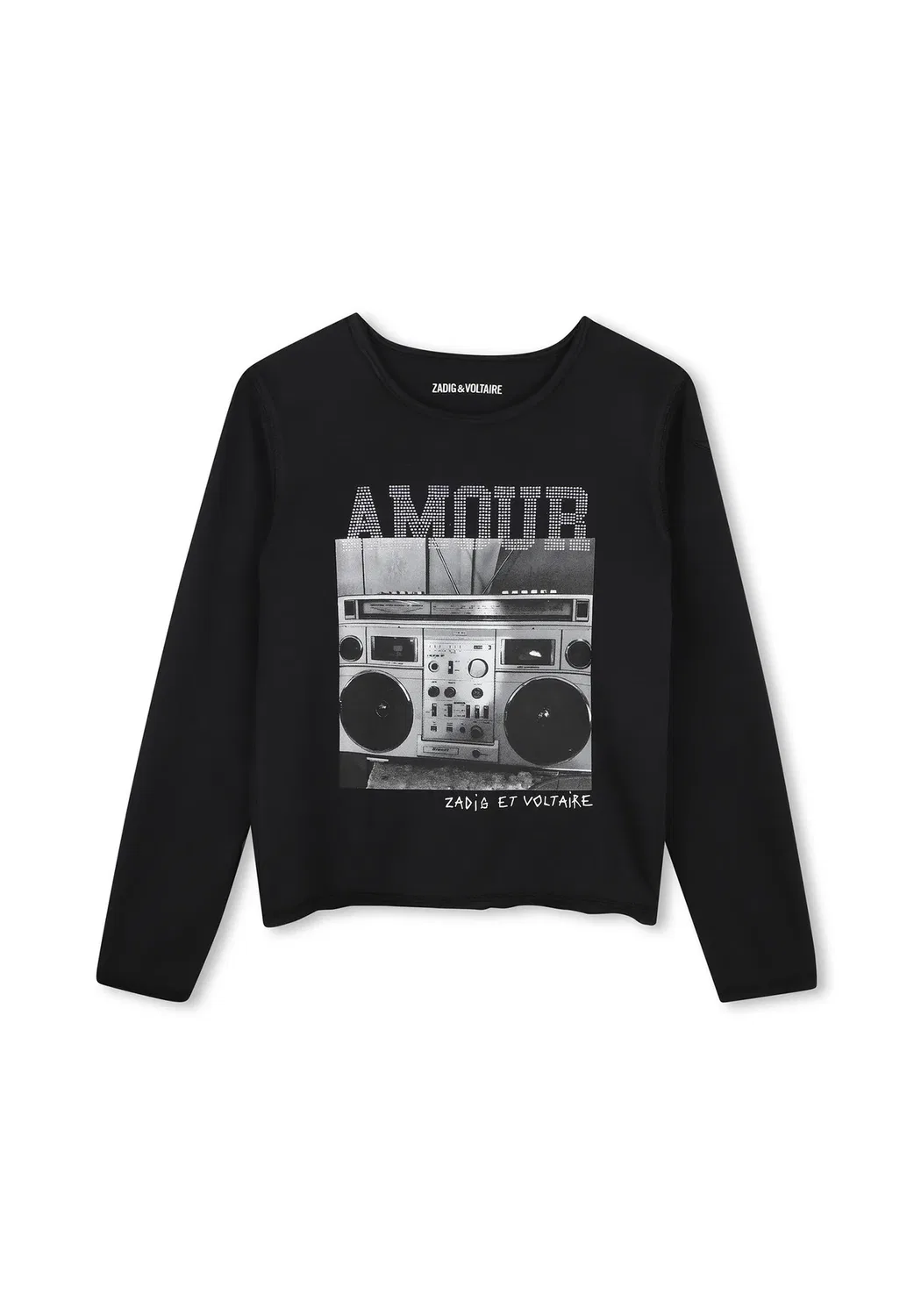 Tee-Shirt manches longues - футболка с длинными рукавами Zadig & Voltaire, Black — фото 2