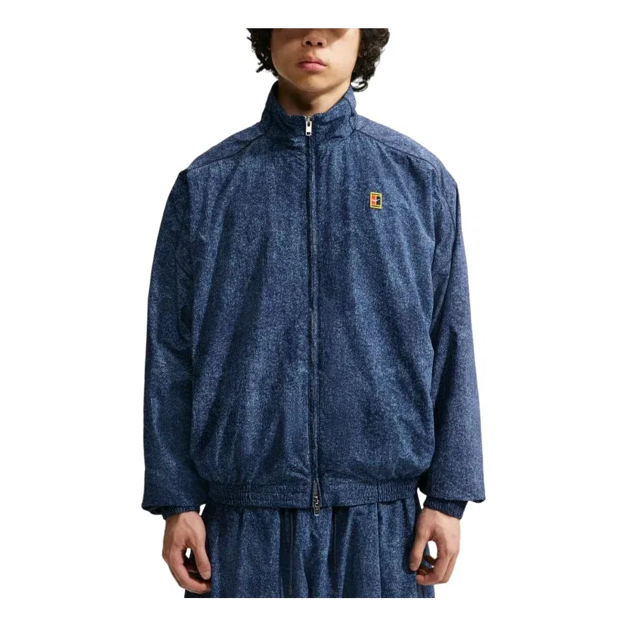 Мужская куртка для тенниса Club Rules Oversized Full-Zip Jacket 'Work Blue Obsidian' Nike, Work Blue/Obsidian