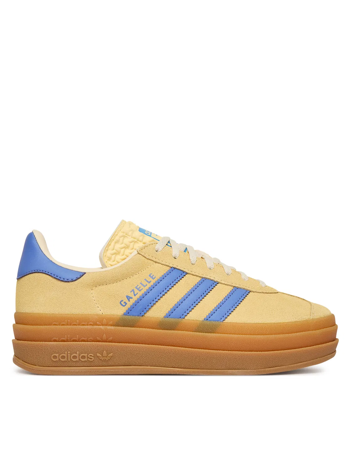 Кроссовки для девочки Gazelle Bold Adidas, бежевый