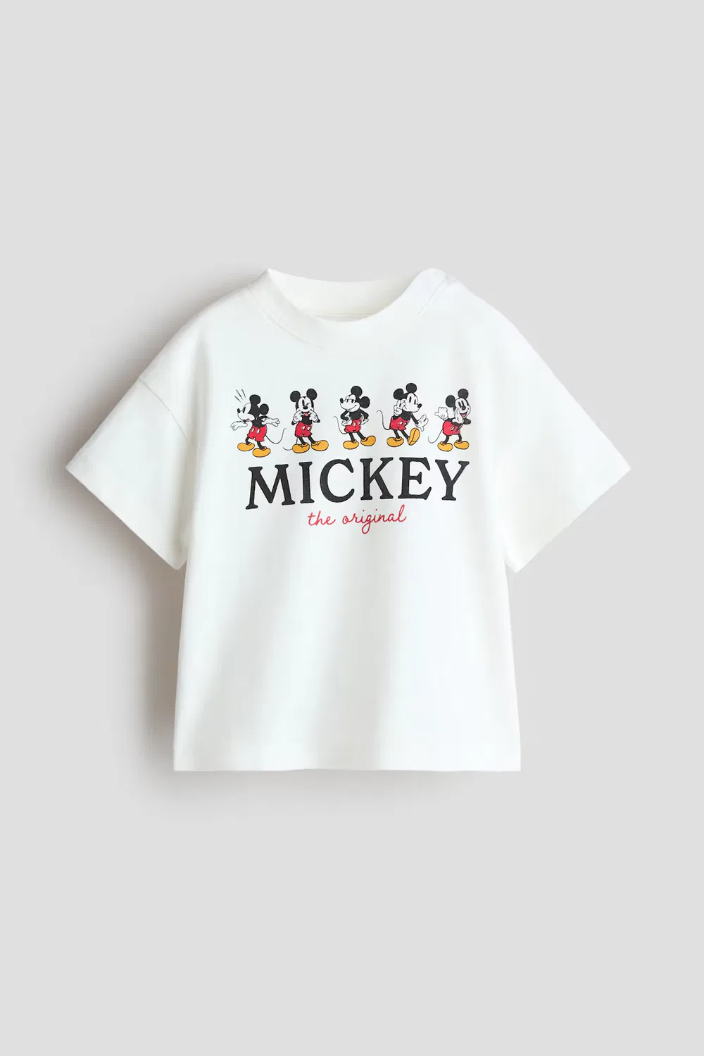 Хлопковая футболка с принтом H&M, Weiß/Micky Maus