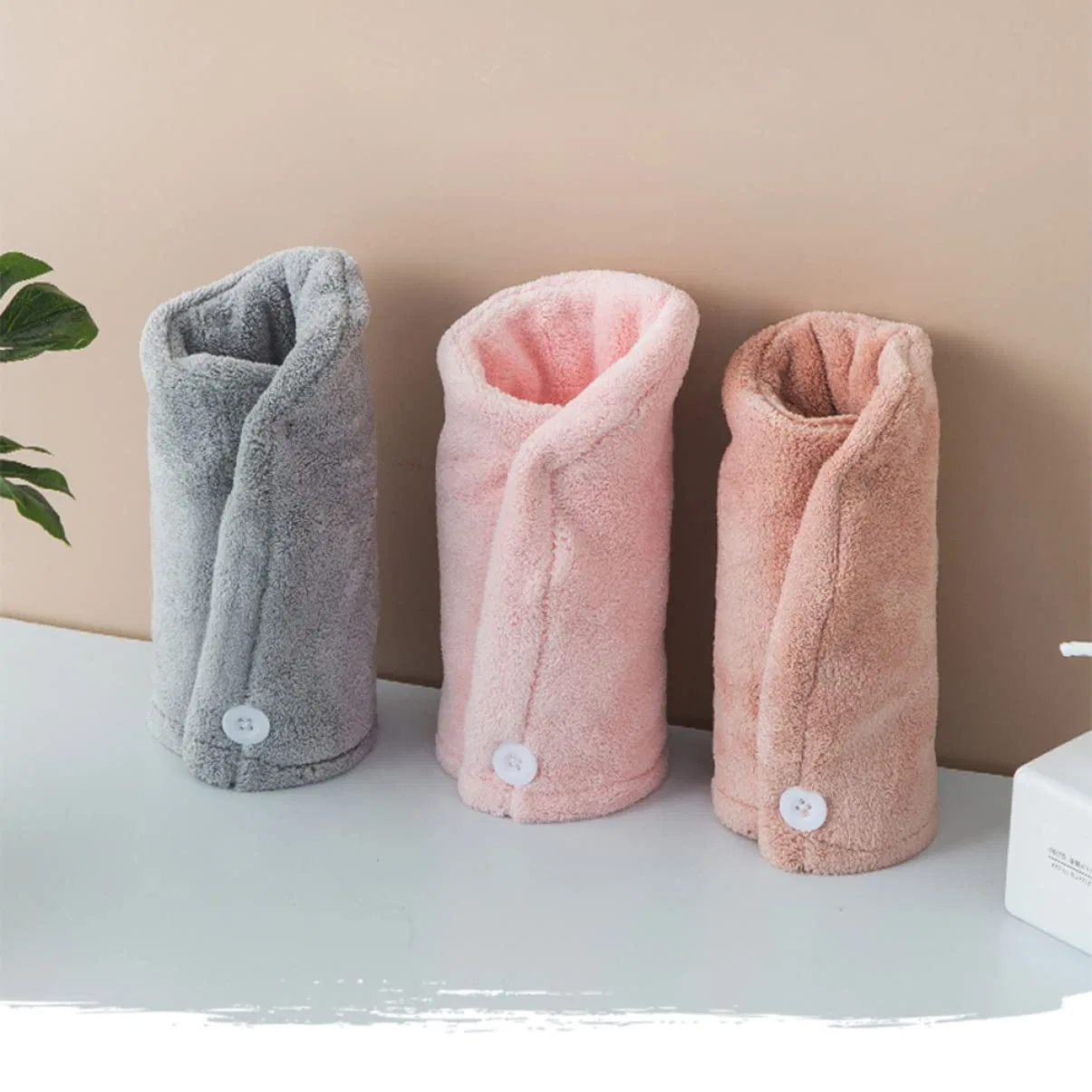 Полотенце для волос Microfibre, Cabilock, Серый, 65x25 см — фото 2