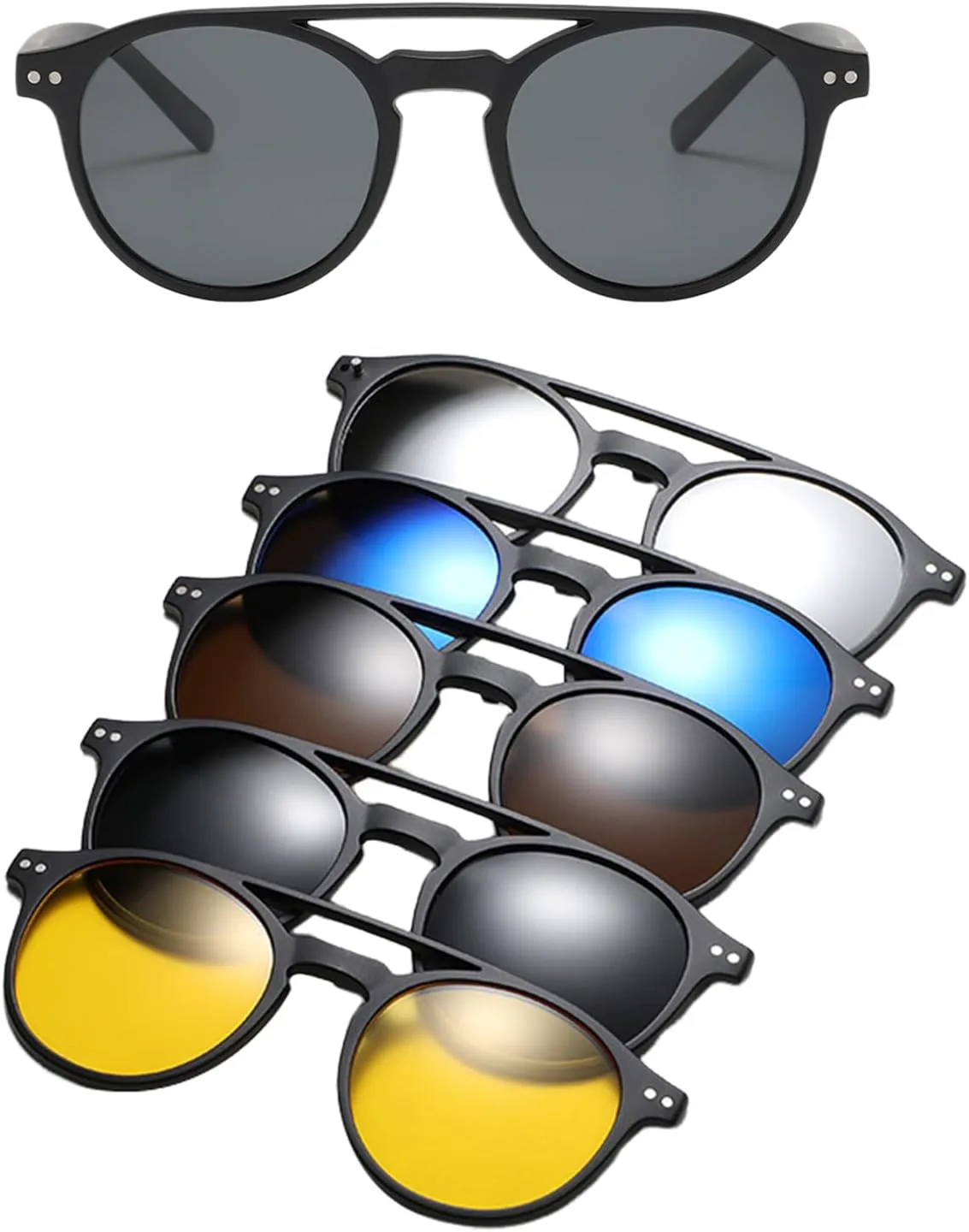 

Система крепления очков ShadeClick – поляризованные солнцезащитные очки с магнитным зажимом | Защита линз для вождения в ночное время для мужчин и женщин Generic, 1