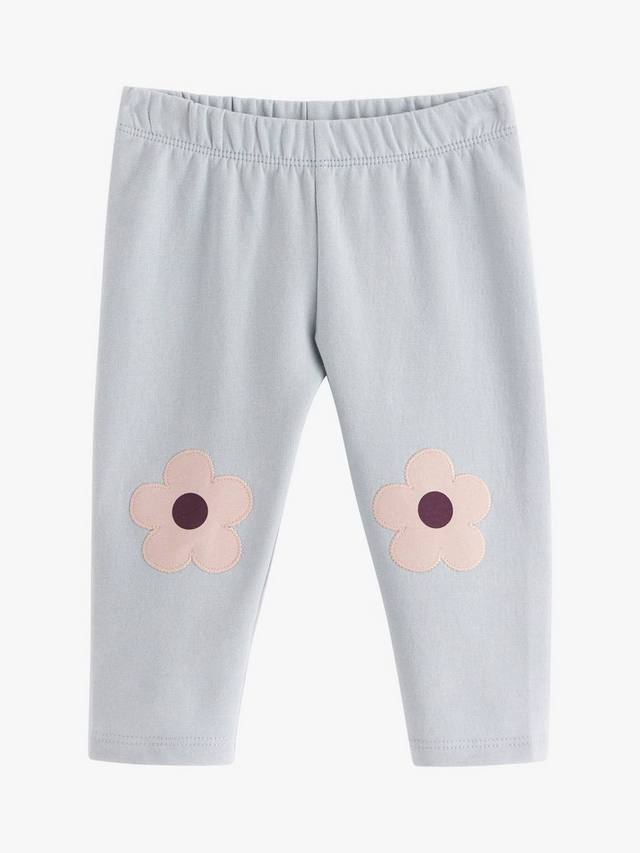 

Цветок детские леггинсы патч колено Lindex, цвет Light Dusty Blue