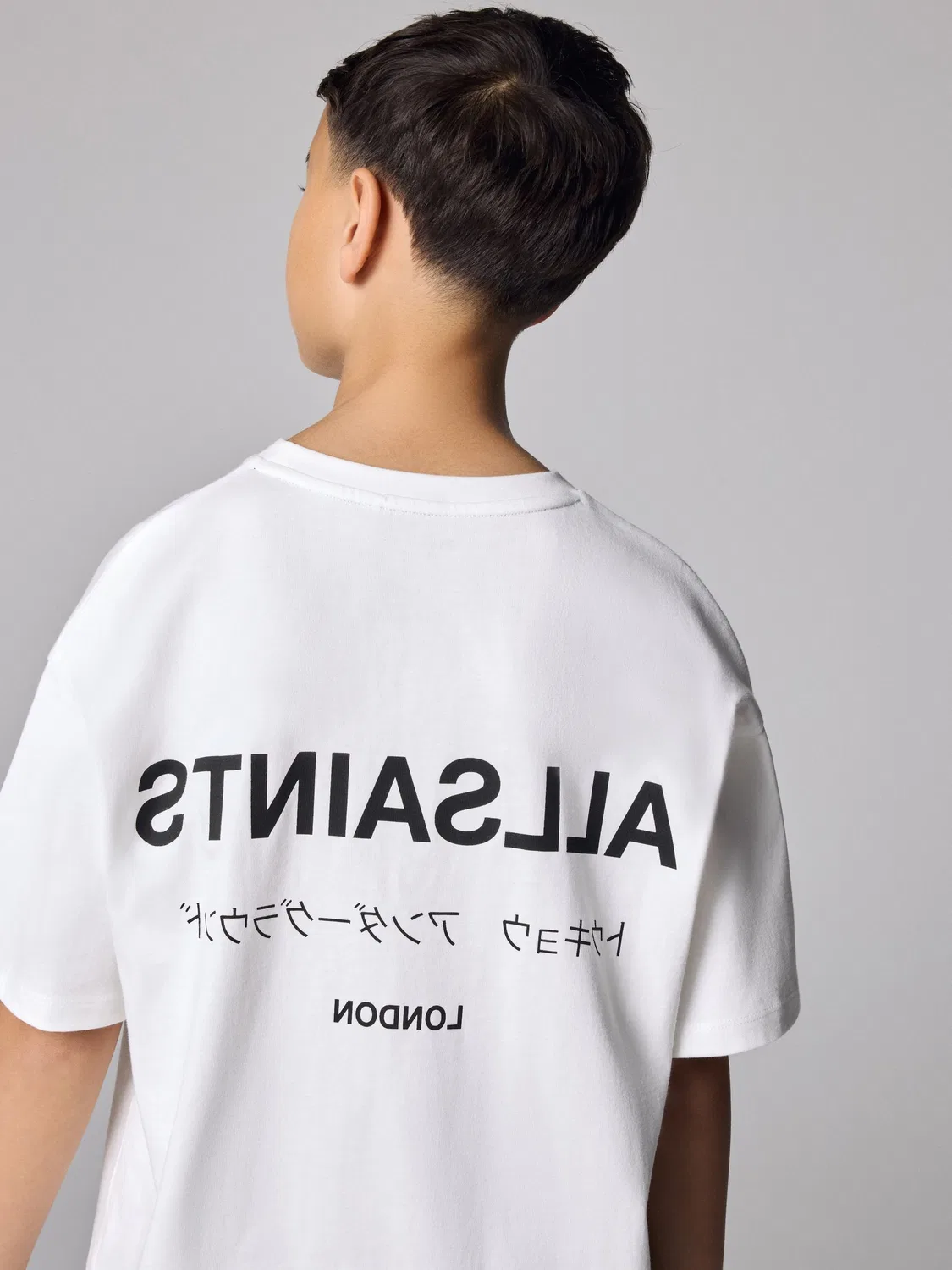 Футболка оверсайз Underground Crew Neck smALLSAINTS, белый — фото 3