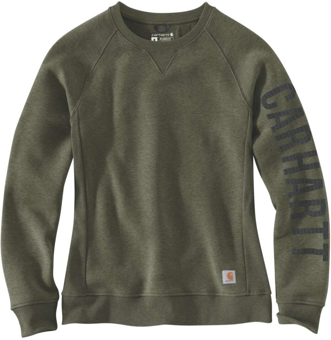 

Свитшот женский Carhartt Clarksburg Crewneck, оливковый, Зеленый, Свитшот женский Carhartt Clarksburg Crewneck, оливковый