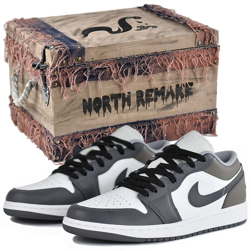 

Jordan Баскетбольные кроссовки Air 1 Low Top Vintage, мужские, черно-коричневые