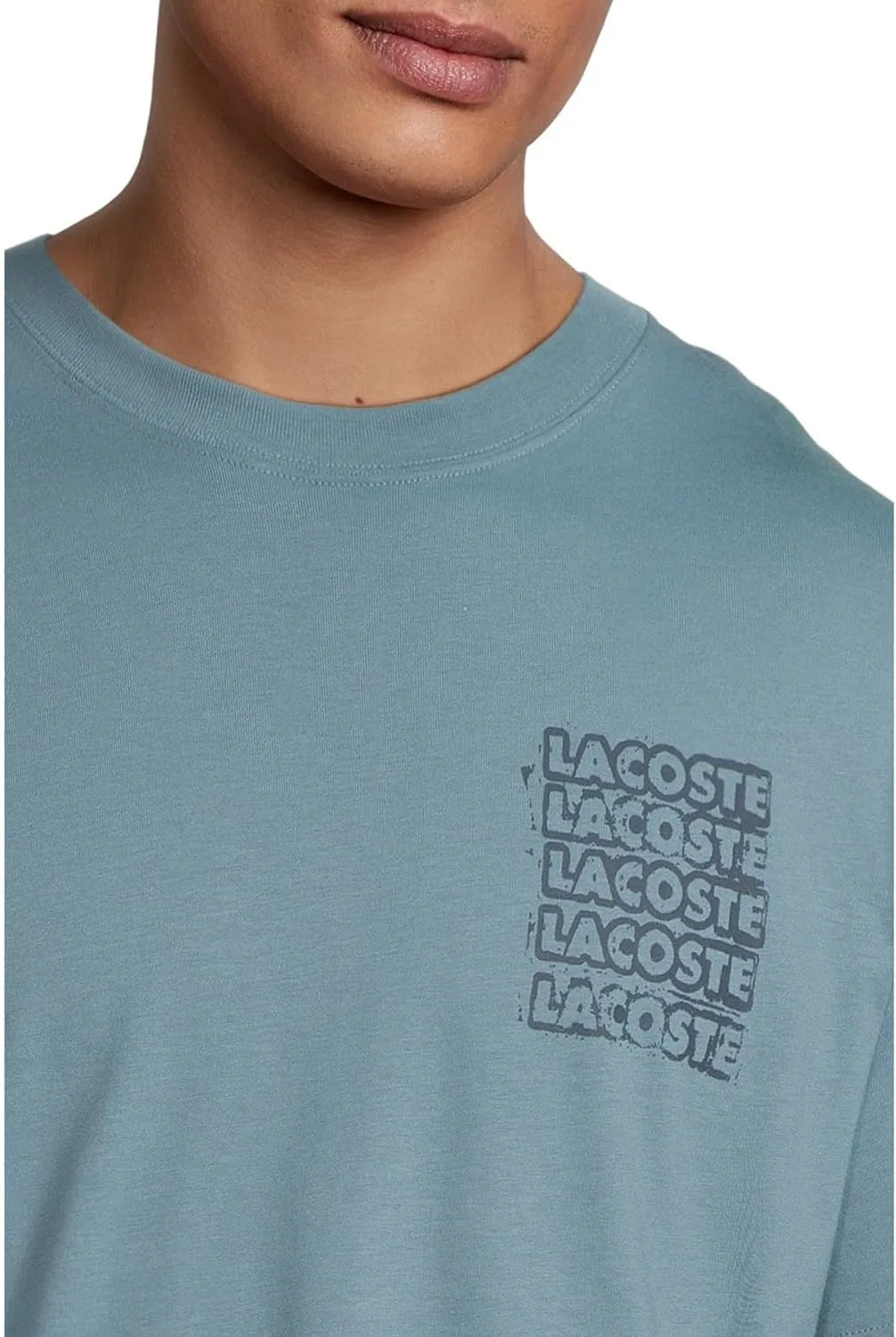 Мужская футболка с принтом Lacoste, Limestone & Falcon — фото 4