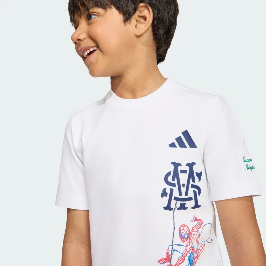 Спортивный костюм ADIDAS SPORTSWEAR 'Adidas x Marvel Spider-Man' белого цвета — фото 3