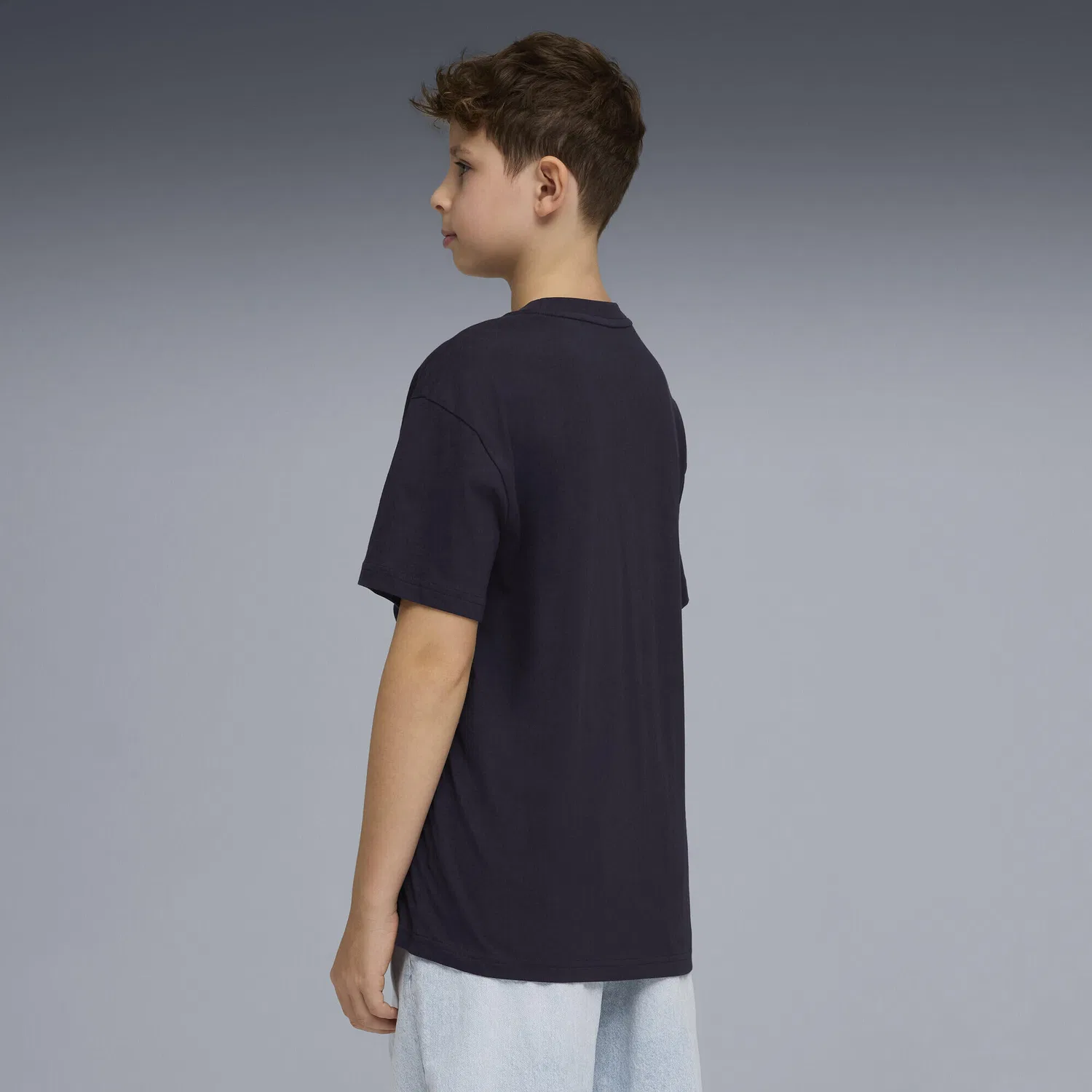 Детская футболка с принтом Essentials Logo Lab Relaxed Graphic Puma, Navyblau — фото 3