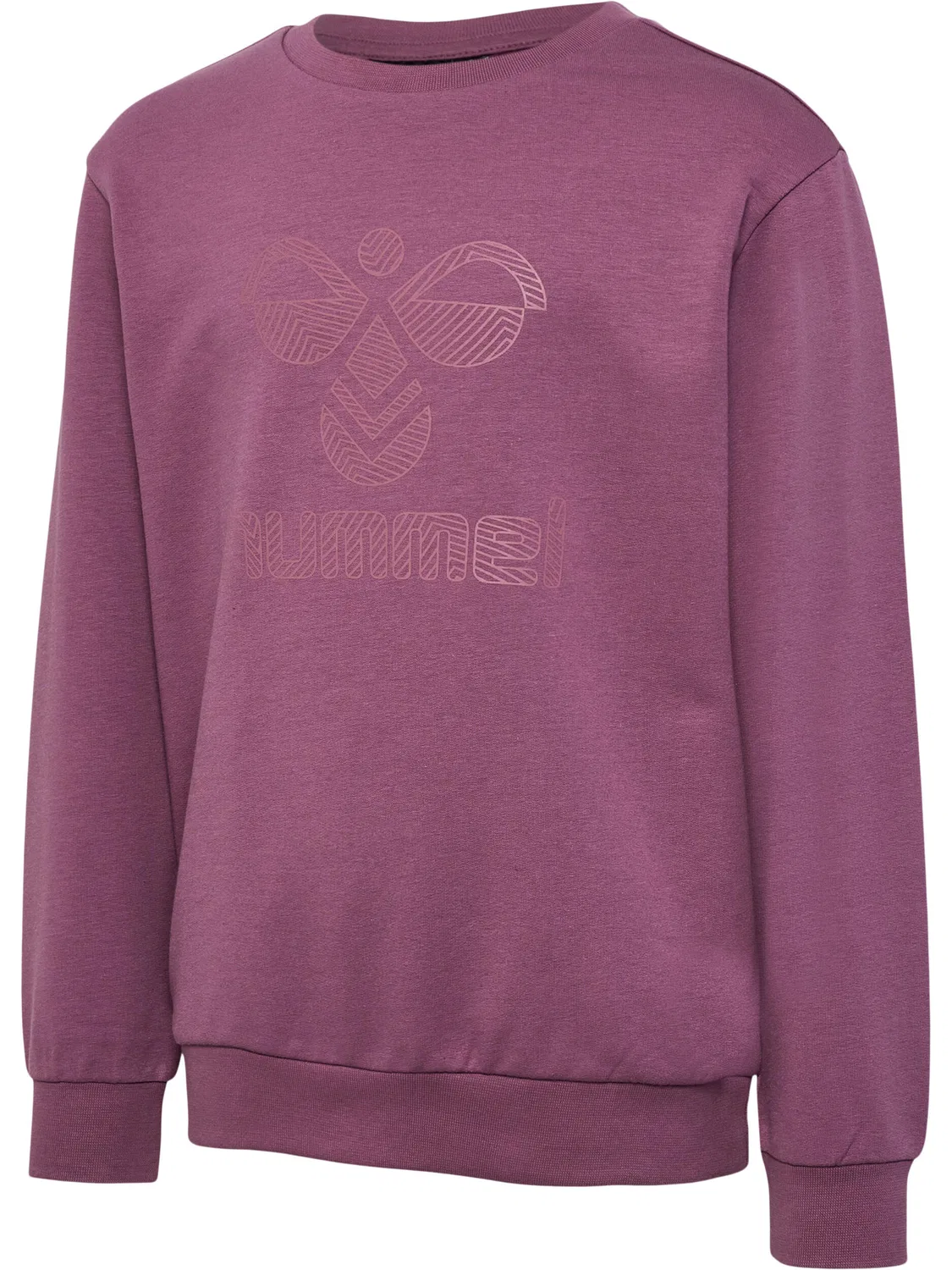Детский свитшот с длинным рукавом Hmlfastwo Hummel, Rosenholzrot Malvenfarben