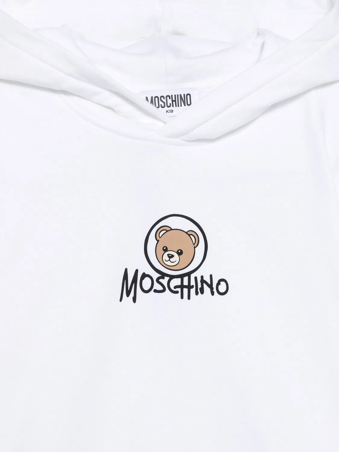 Moschino Худи с принтом медвежонка белый — фото 3